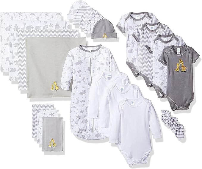 Spasilk Baby Essential 23 Piece Layette Set for Newborns and Infants, 0-6 Months