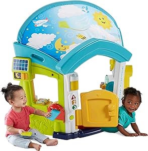 Fisher-Price Laugh & Learn Electronic Playhouse Smart Learning Home Playset with Lights Sounds & Activities