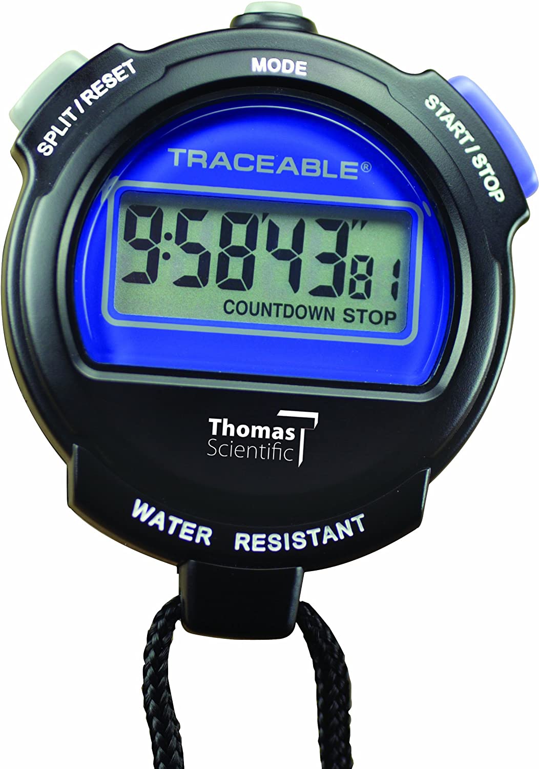 Plastic Traceable Digital Stopwatch by Thomas