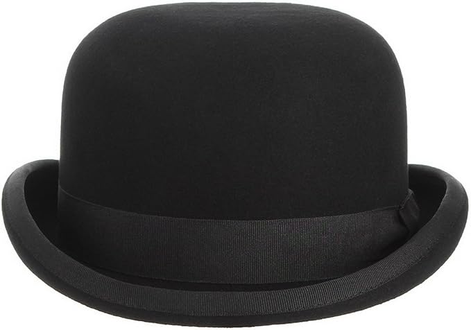 GEMVIE Black Derby Hat