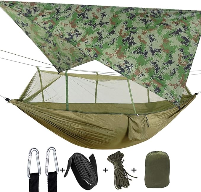 Heavy Duty Waterproof Lightweight Nylon Portable Hammock for Hiking