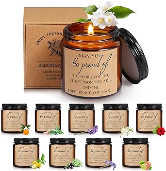 10 Pcs Jars Scented Soy Candles