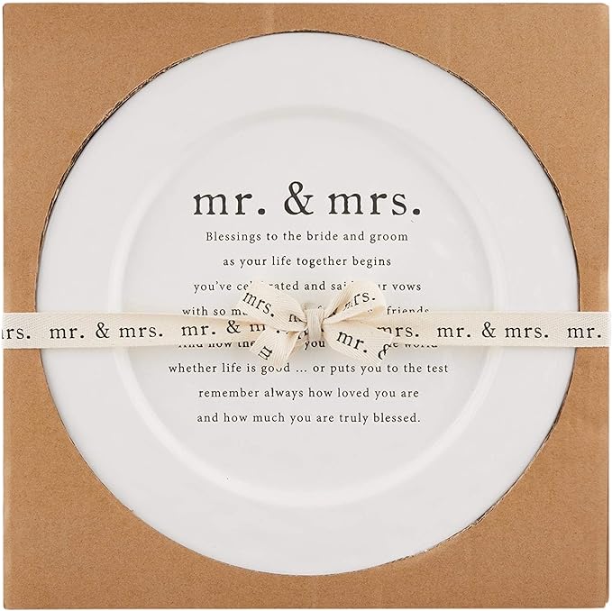 Mud Pie Wedding Blessings Platter